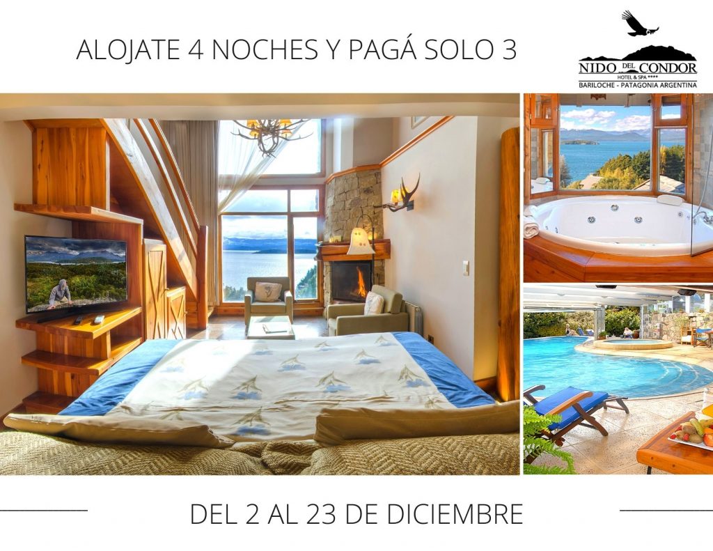 Aprovecha la promociony obtene una noche gratis en San Carlos de Bariloche